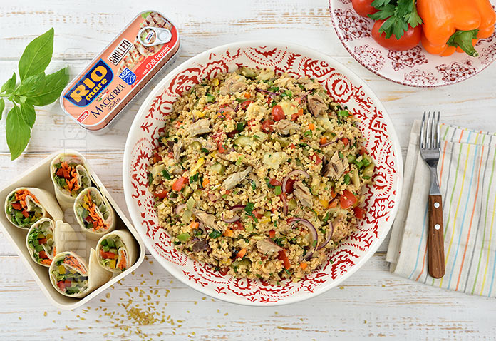 Salata cu macrou si bulgur | Reteta Video